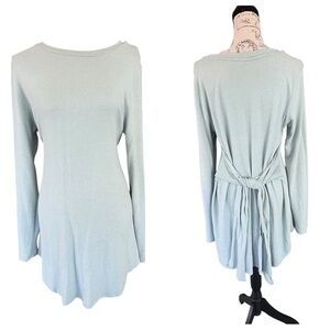Pure + Good Anthropology Elegant Light Blue Women's Tunic Top/Dress
